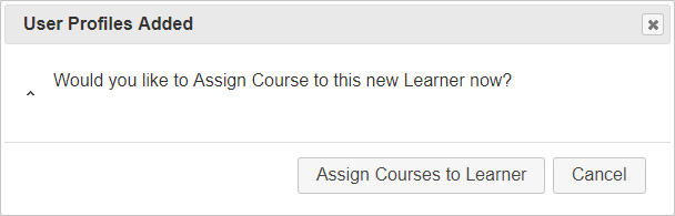 Add courses now to a user in QualityTrainingPortal