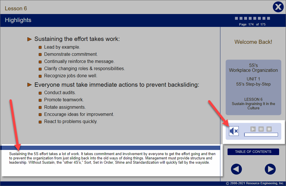 QualityTrainingPortal Course Nav Audio Off2