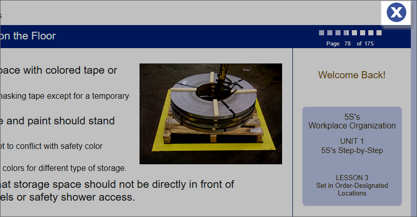 QualityTrainingPortal Course Nav Exit Module