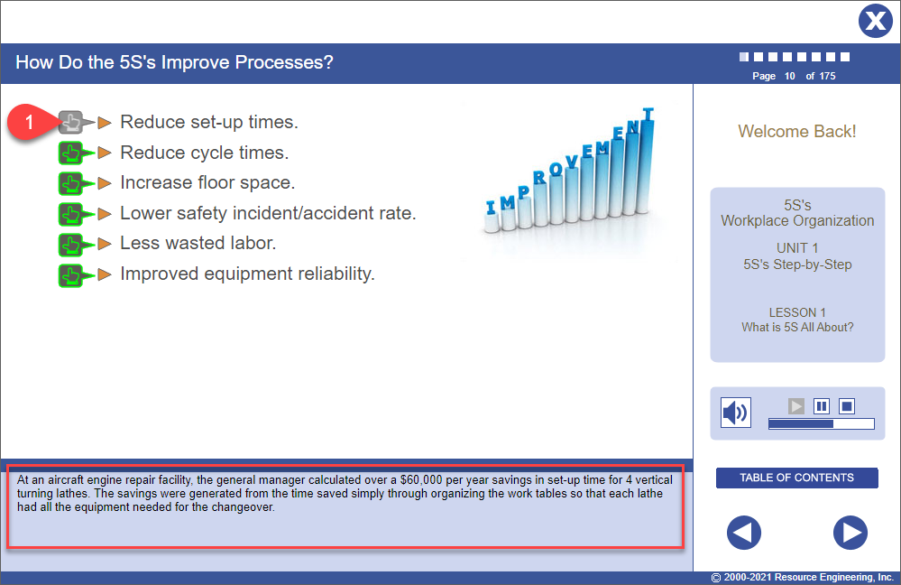 QualityTrainingPortal Course Nav Mouseovers