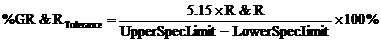 R&R Analysis for Non-Destructive Measurements compare the R&R to the total tolerance
