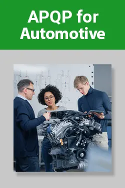 APQP: Advanced Product Quality Planning for Automotive Training course image – Core Tools and Risk Management for Quality and Manufacturing Teams